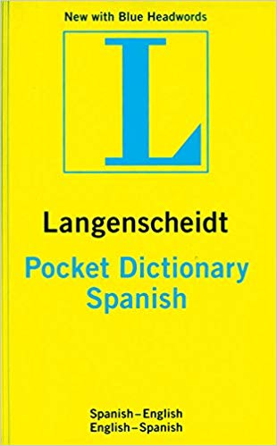 Goyal Saab Foreign Language Dictionaries Spanish - English / English - Spanish Langenscheidt Pocket Spanish Dictionary 